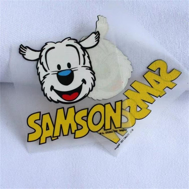 Custom Clothes Neck Size Logo Iron On Labels Flexible Clothing Label Heat Transf
