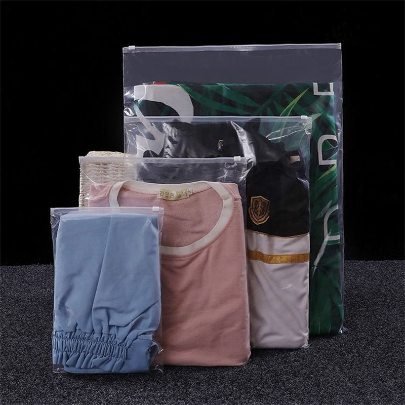  Garment bags custom Matte Print biodegradable garment bags Pe Poly Frosted Plas